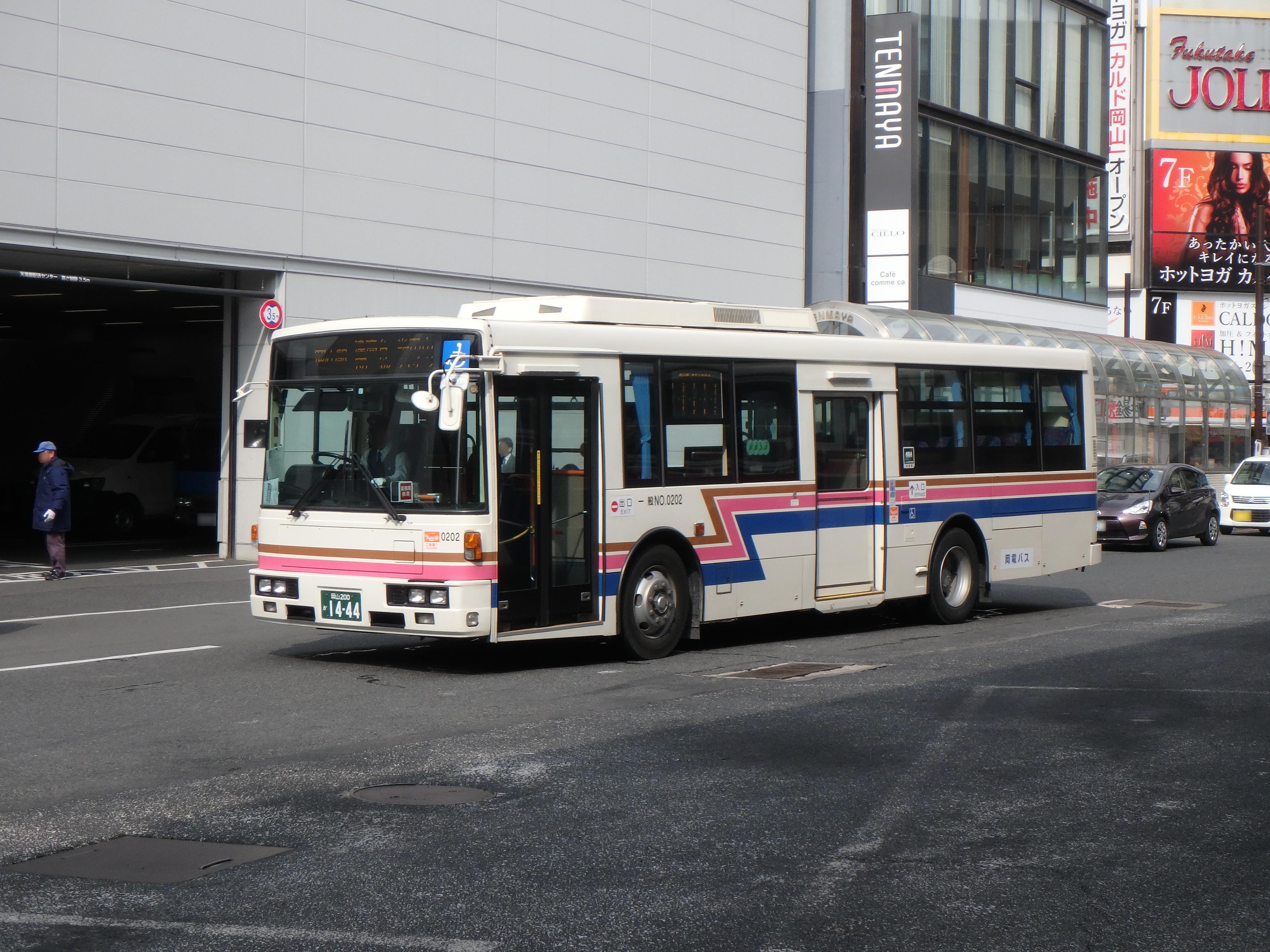 岡電バス 1444 南21の緊車 バス日記