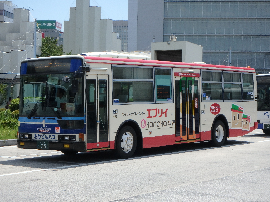 岡電バス 251 南21の緊車 バス日記